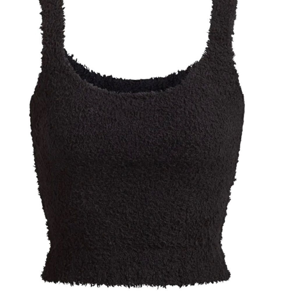 NWT SKIMS COZY KNIT TANK L/XL BLACK